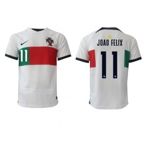 Portugal Joao Felix #11 Bortatröja VM 2022 Kortärmad